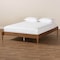 Baxton Studio Colette Ash Walnut Finished Wood Queen Size Platform Bed Frame 161-10185 - alternate 5